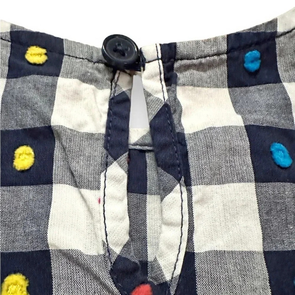 Hanna Andersson | Navy Gingham Swiss Dot Top (5) - Picture 5 of 7